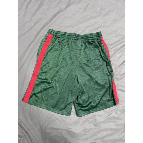 Lucky Dog Champion Seattle Sonics Style Shorts Men's Small Green Mesh Red Stripe - Picture 2 of 11